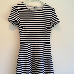 H&M Dress White and Blue stripes Size 4